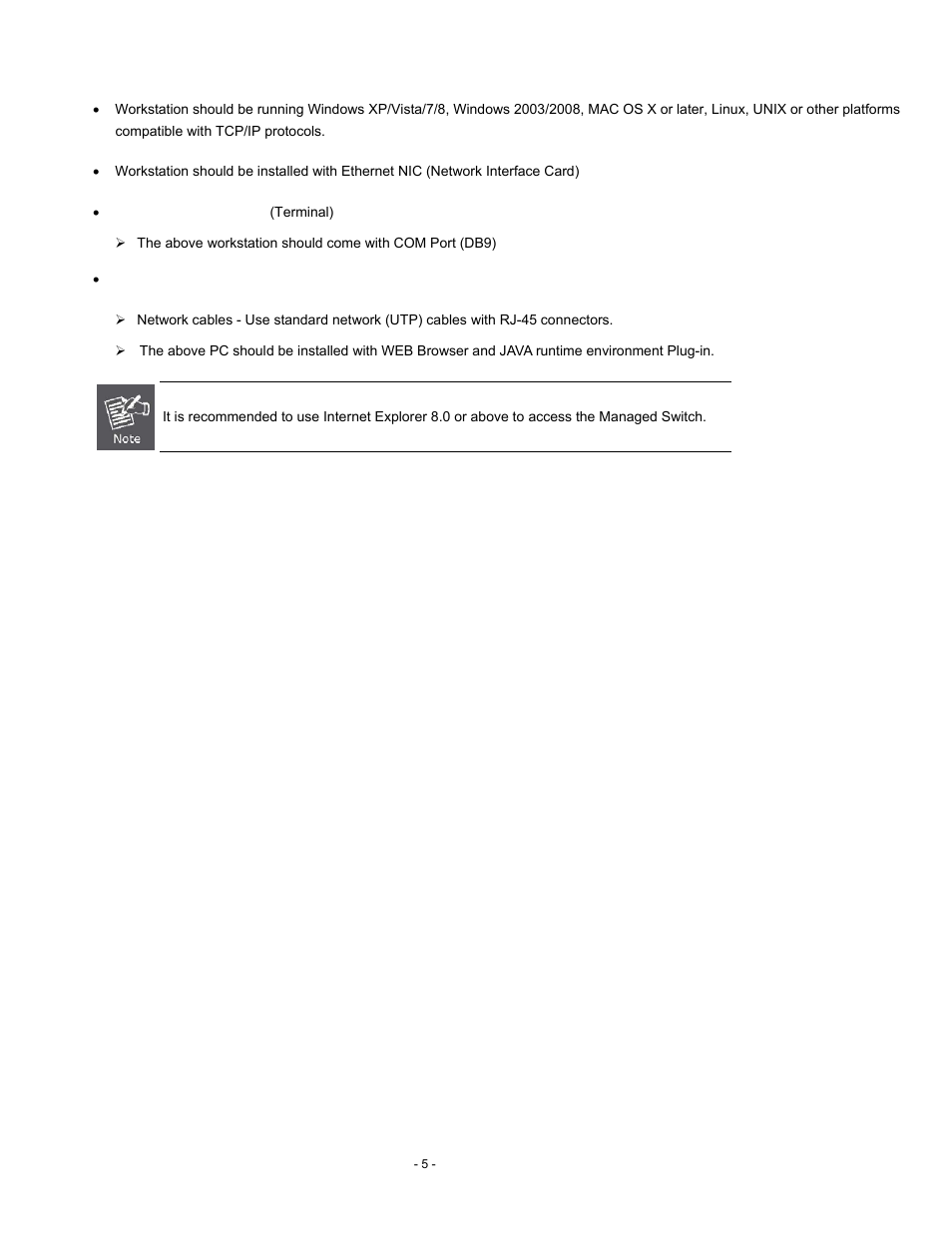 Requirements | Interlogix NS4750-24S-4T-4X Quick Start User Manual | Page 5 / 15