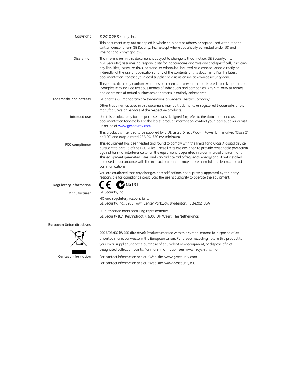 Interlogix GE-DSH-73 Series User Manual User Manual | Page 2 / 179