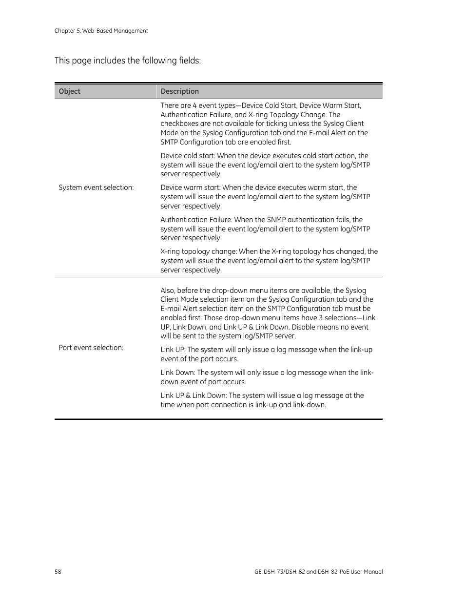 Interlogix GE-DSH-73 Series User Manual User Manual | Page 62 / 179