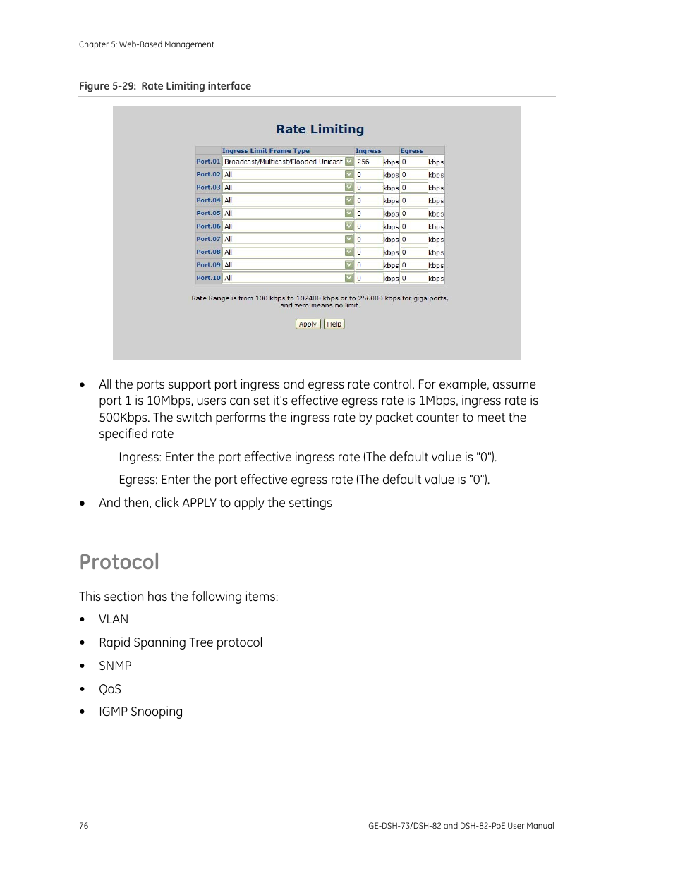 Protocol | Interlogix GE-DSH-73 Series User Manual User Manual | Page 80 / 179