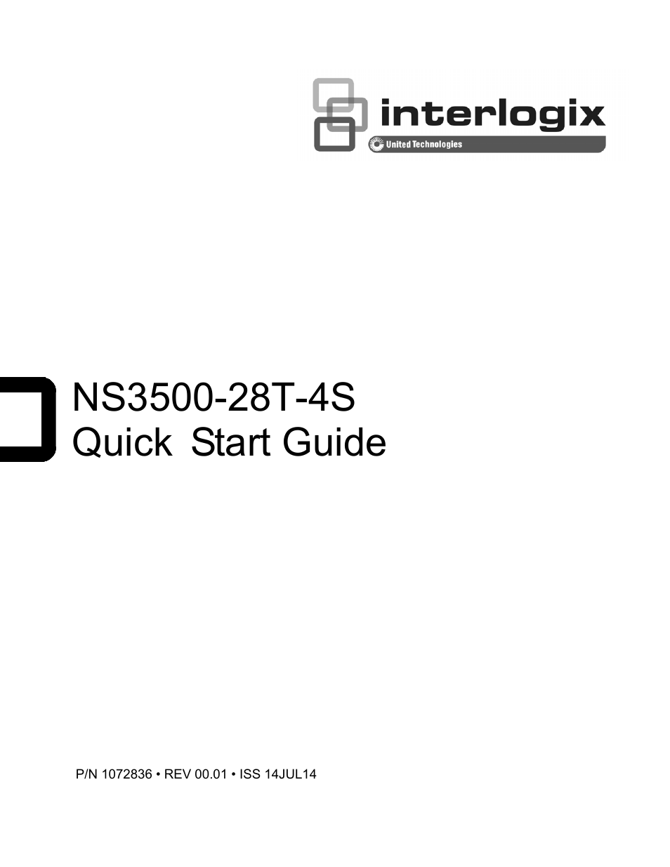 Interlogix NS3500-28T-4S Quick Start User Manual | 16 pages