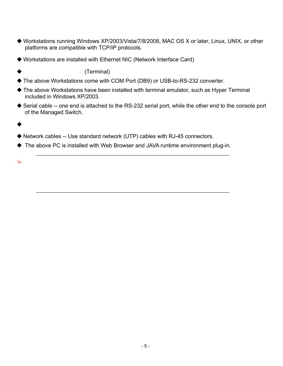 Requirements | Interlogix NS3500-28T-4S Quick Start User Manual | Page 5 / 16
