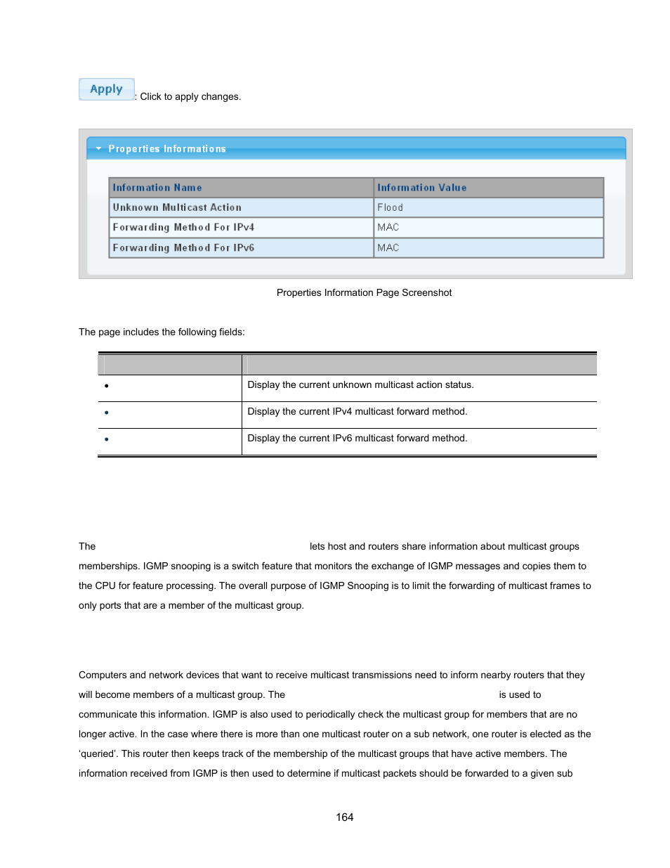 2 igmp snooping | Interlogix NS3500-28T-4S User Manual User Manual | Page 164 / 363