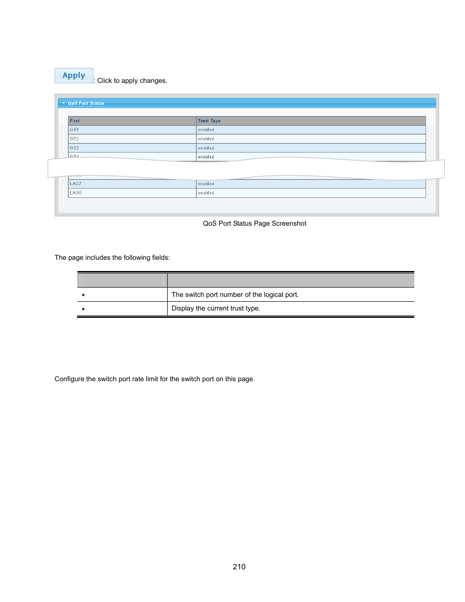 4 rate limit | Interlogix NS3500-28T-4S User Manual User Manual | Page 210 / 363