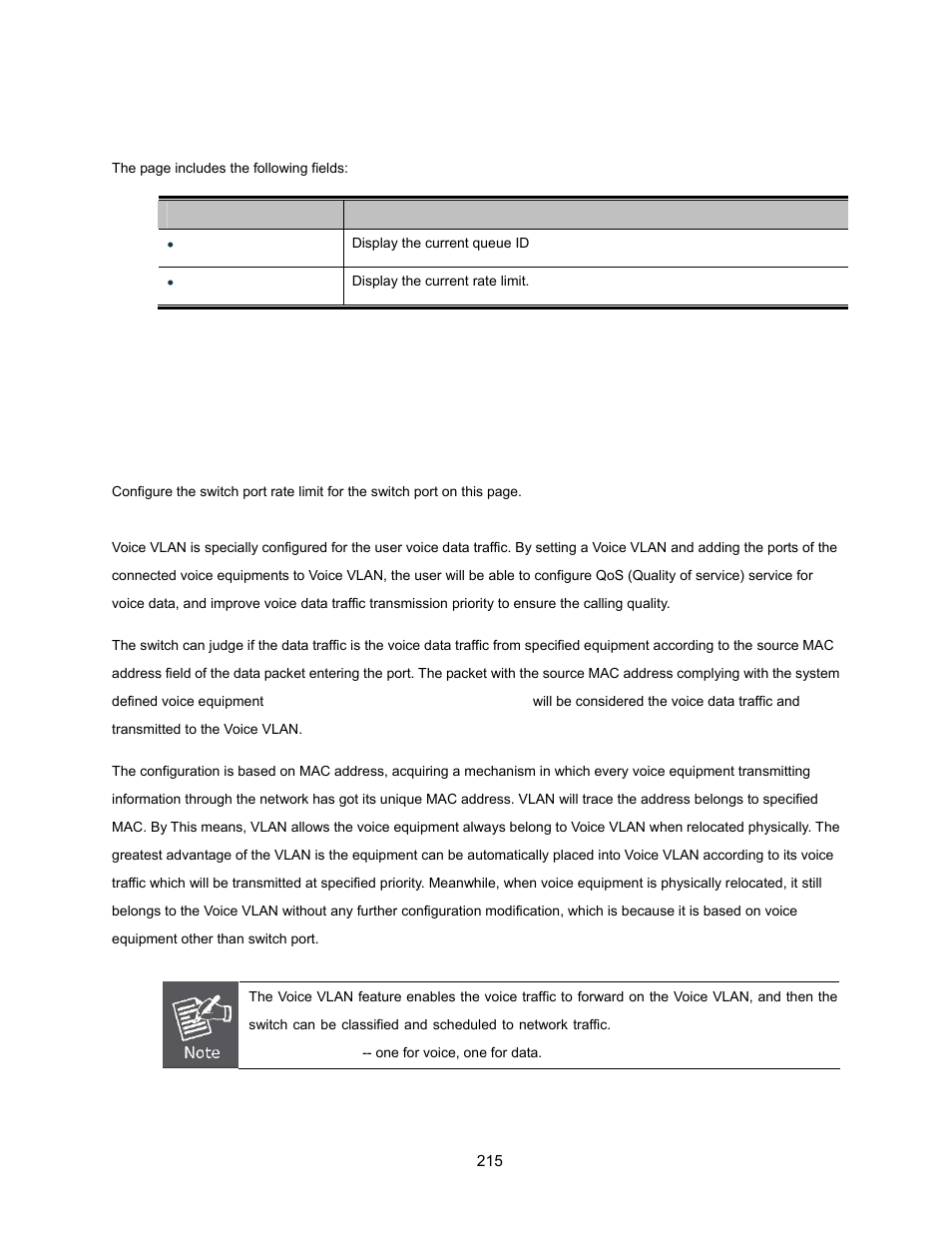 5 voice vlan, 1 introduction to voice vlan | Interlogix NS3500-28T-4S User Manual User Manual | Page 215 / 363