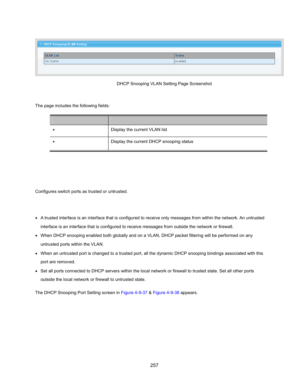 4 port setting | Interlogix NS3500-28T-4S User Manual User Manual | Page 257 / 363