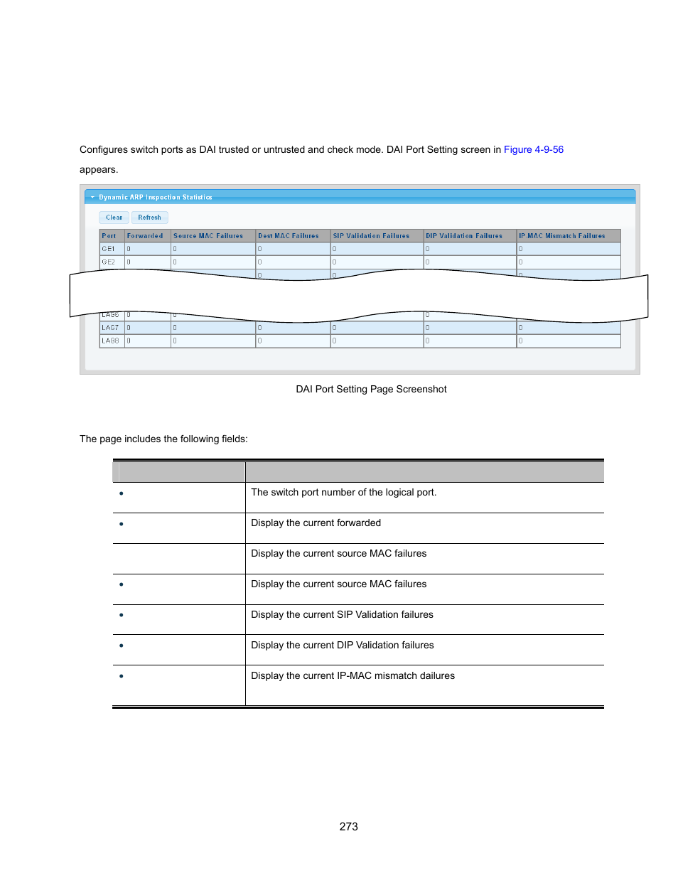 4 statistics | Interlogix NS3500-28T-4S User Manual User Manual | Page 273 / 363