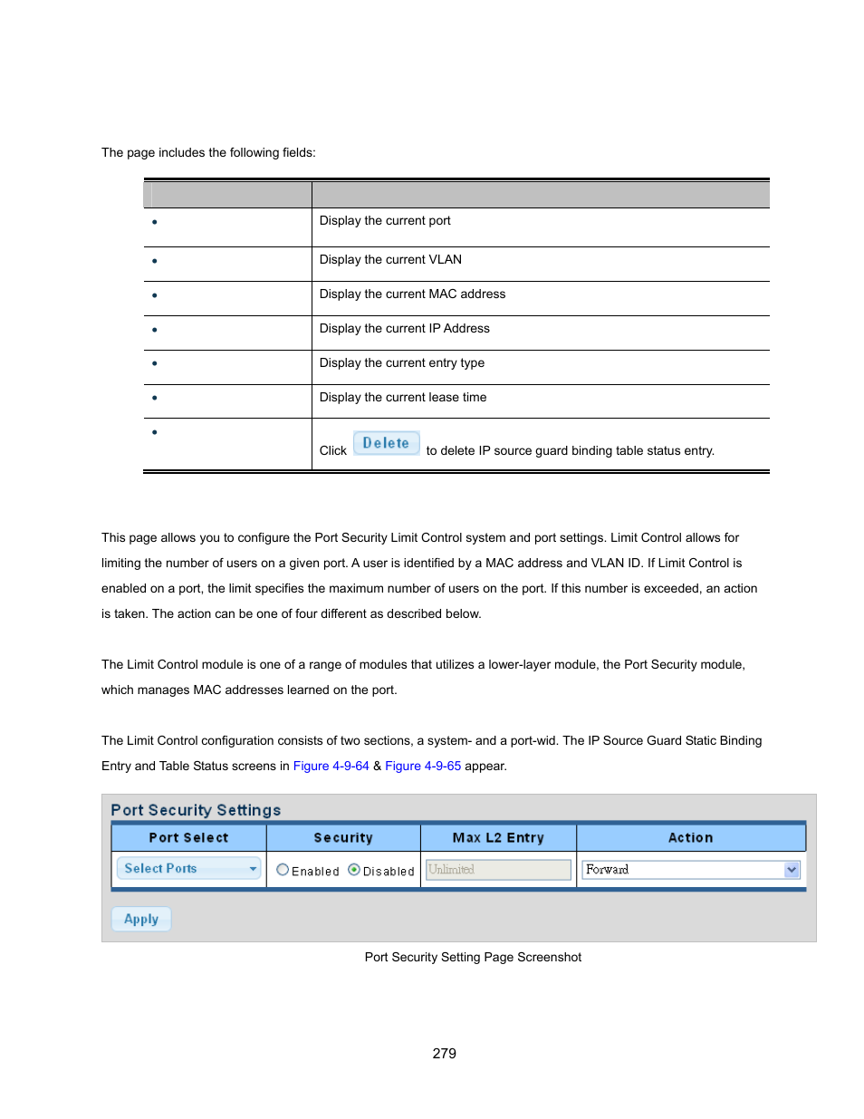 10 port security | Interlogix NS3500-28T-4S User Manual User Manual | Page 279 / 363