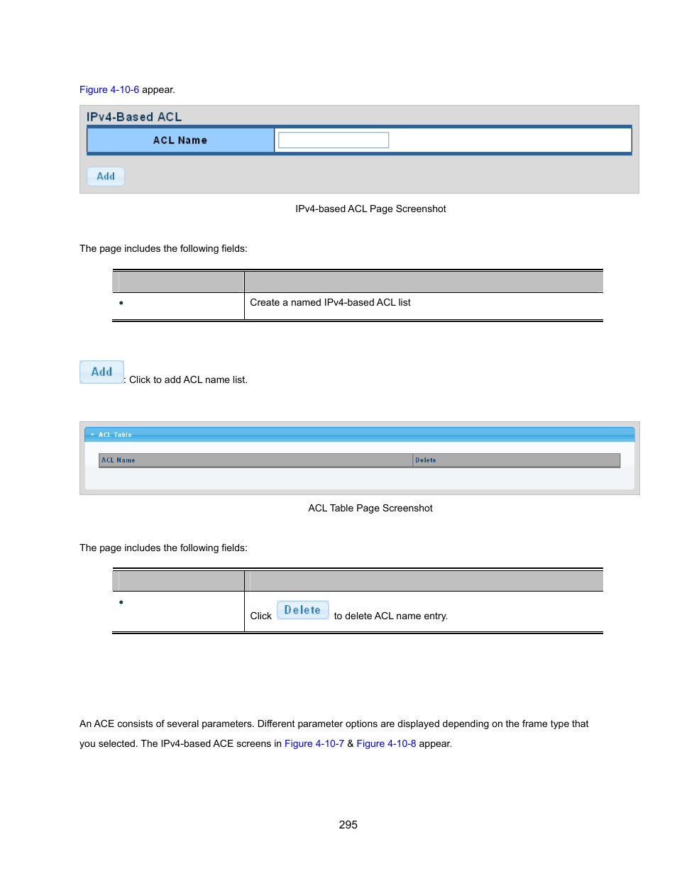 4 ipv4-based ace, 4 ipv4‐based ace | Interlogix NS3500-28T-4S User Manual User Manual | Page 295 / 363