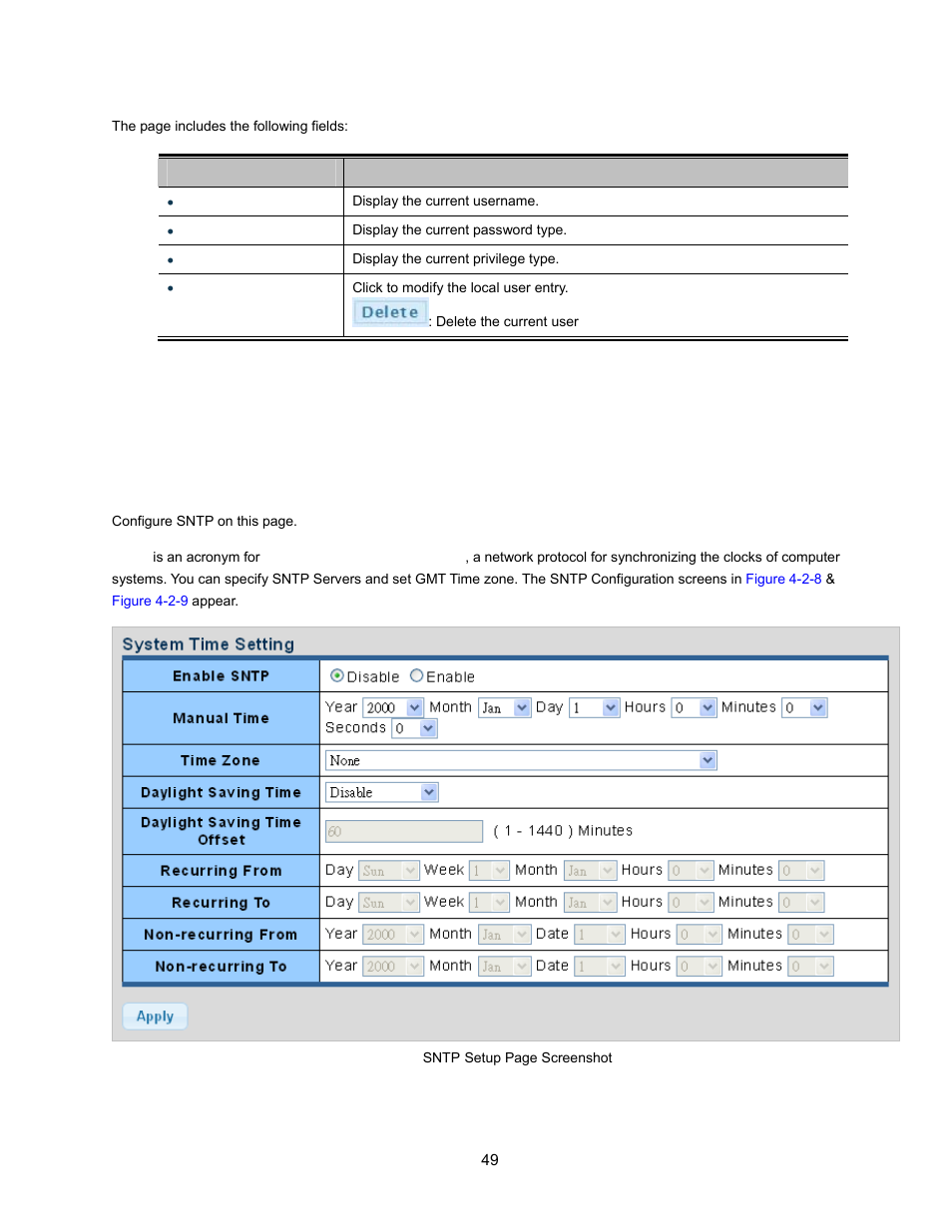 5 time settings, 1 system time | Interlogix NS3500-28T-4S User Manual User Manual | Page 49 / 363