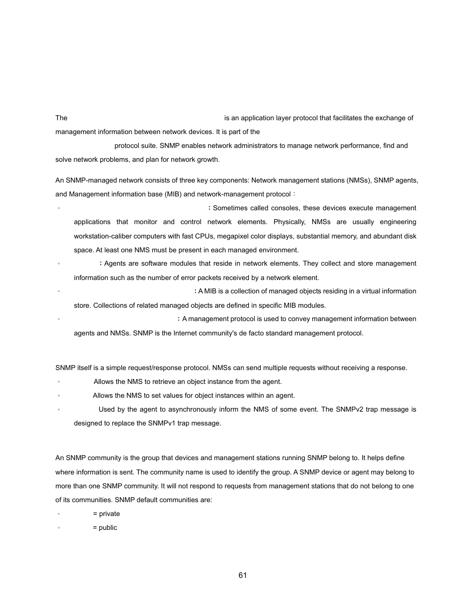 7 snmp management, 1 snmp overview | Interlogix NS3500-28T-4S User Manual User Manual | Page 61 / 363