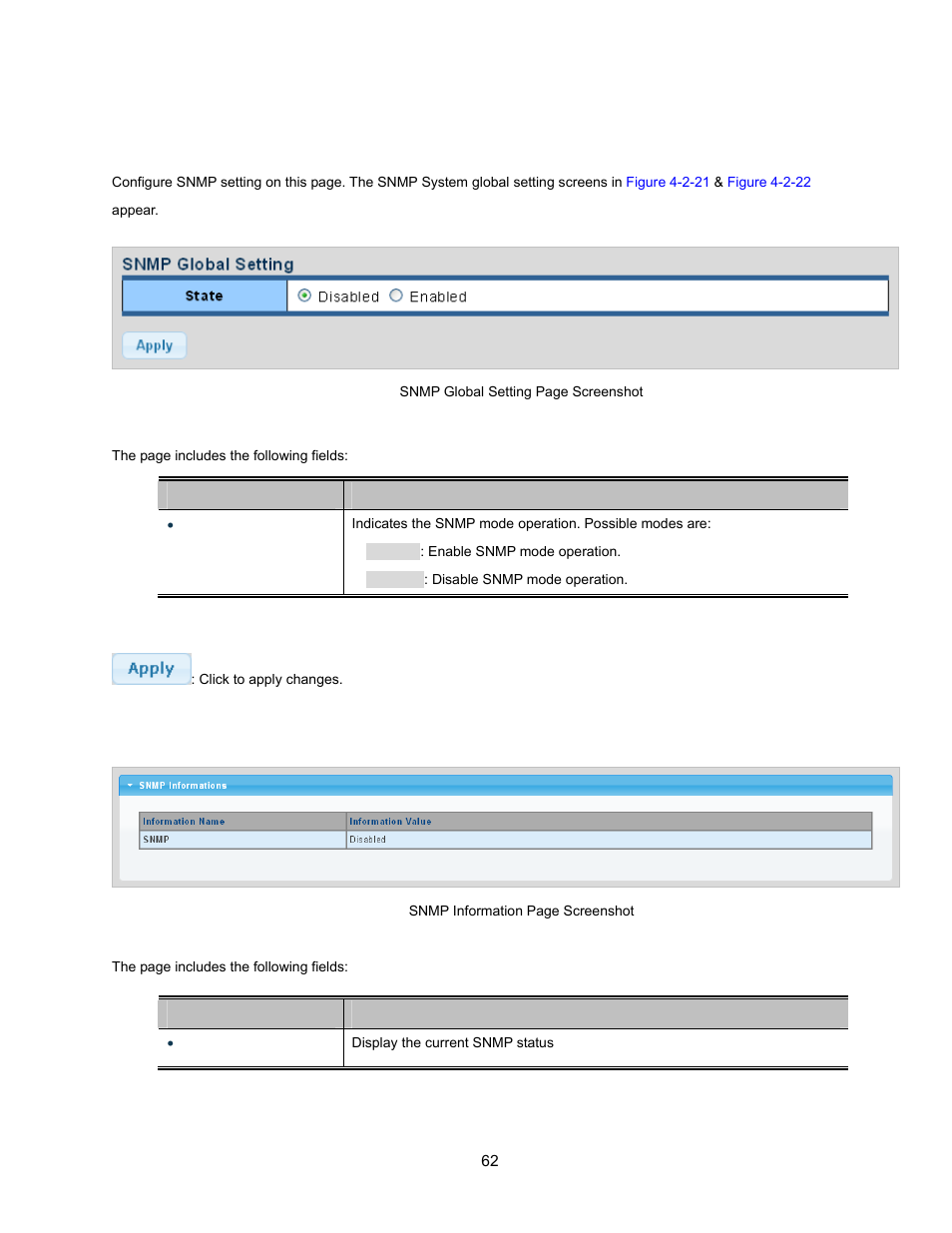 2 snmp system information | Interlogix NS3500-28T-4S User Manual User Manual | Page 62 / 363