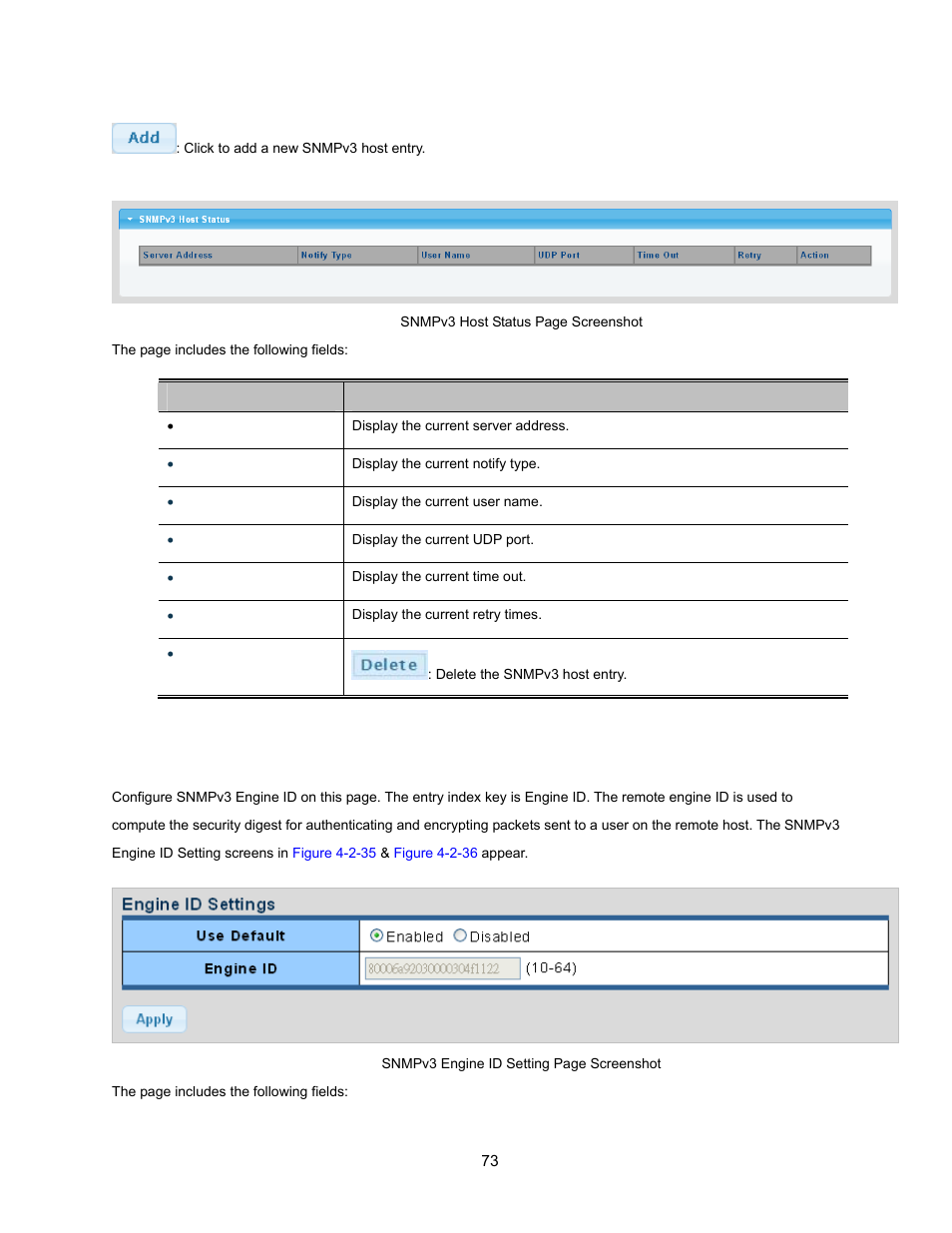 10 snmp engine id | Interlogix NS3500-28T-4S User Manual User Manual | Page 73 / 363