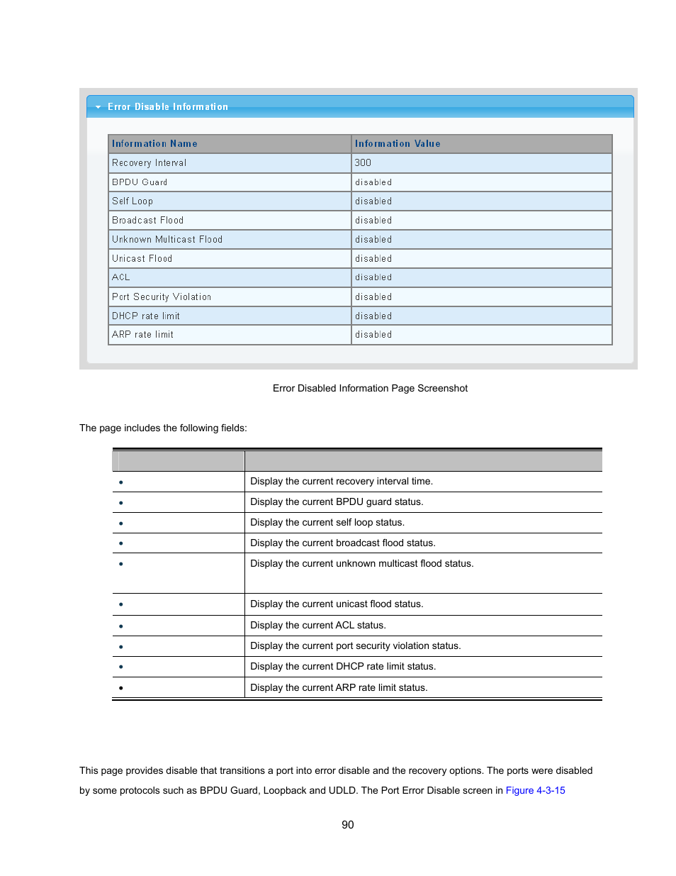 8 port error disabled | Interlogix NS3500-28T-4S User Manual User Manual | Page 90 / 363