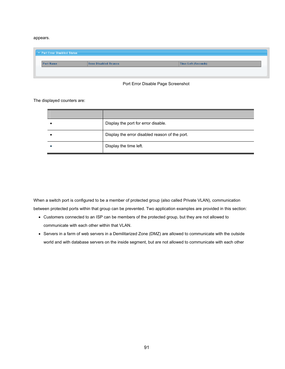 9 protected ports | Interlogix NS3500-28T-4S User Manual User Manual | Page 91 / 363