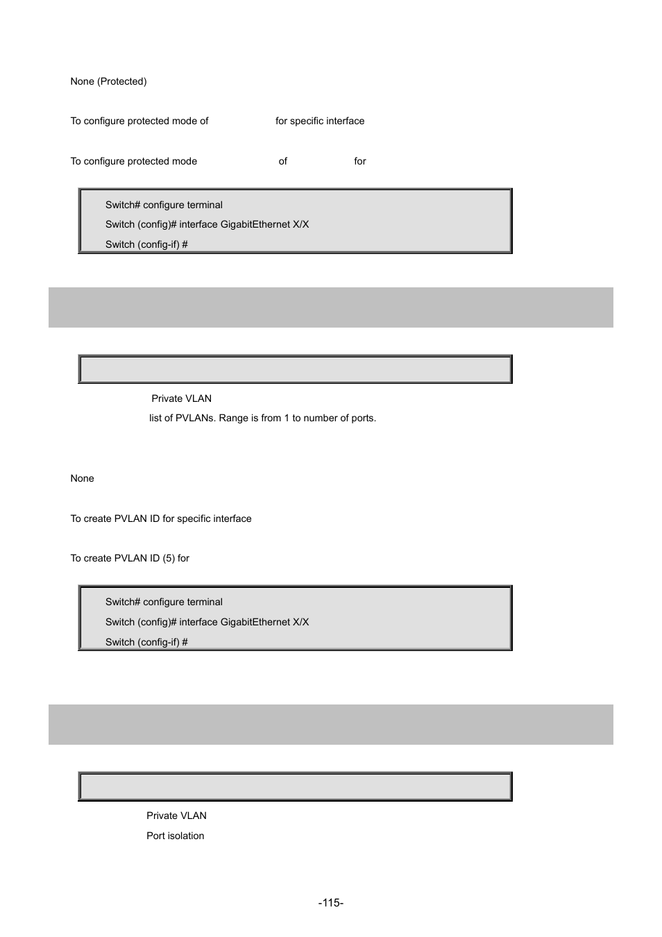82 pvlan, 83 pvlan isolation | Interlogix NS3702-24P-4S Command Line Guide User Manual | Page 115 / 405