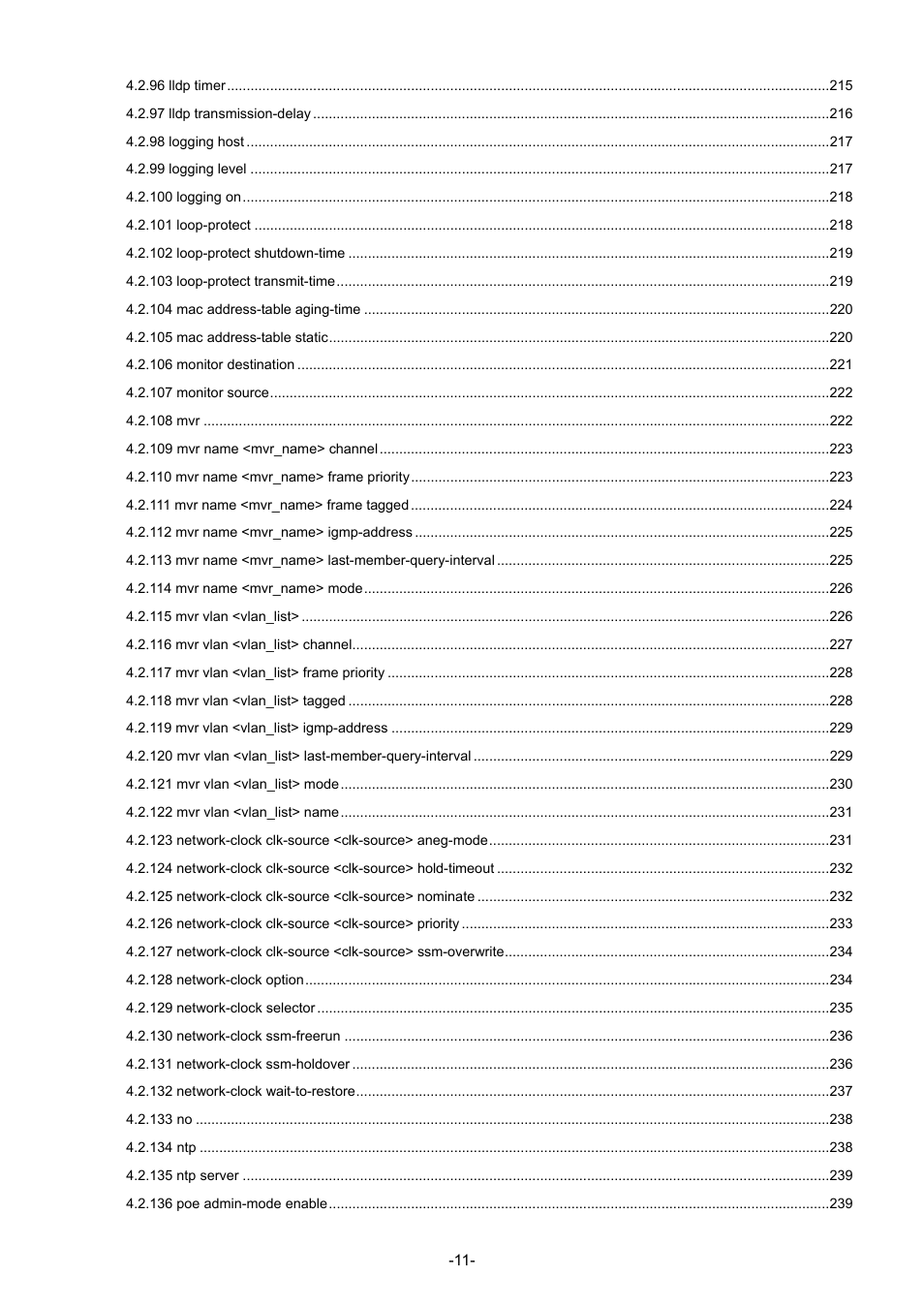 Interlogix NS3702-24P-4S Command Line Guide User Manual | Page 12 / 405