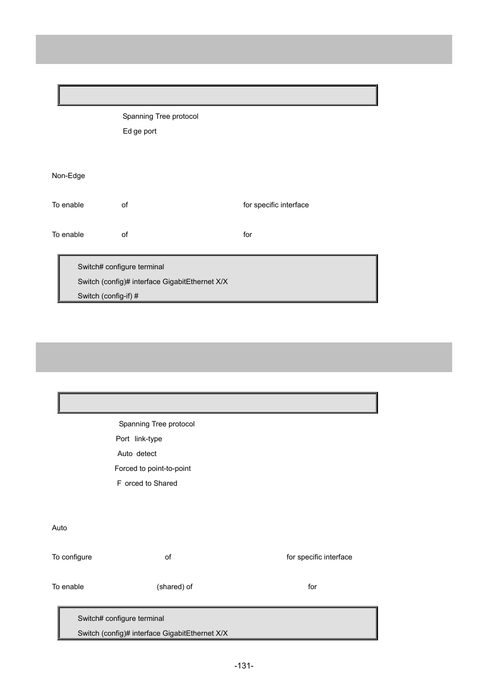 110 spanning-tree edge, 111 spanning-tree link-type | Interlogix NS3702-24P-4S Command Line Guide User Manual | Page 131 / 405