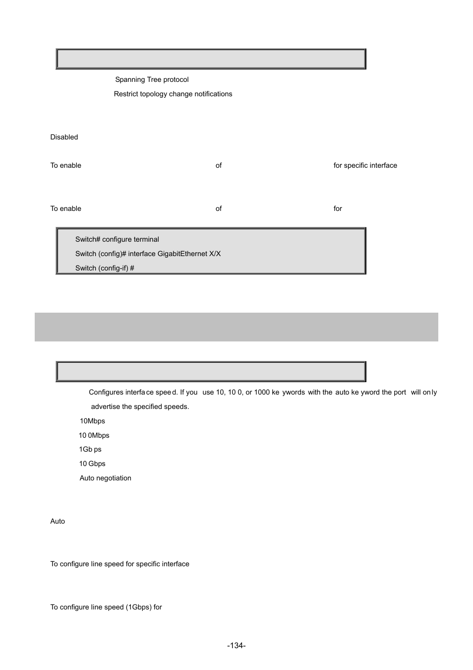 116 speed | Interlogix NS3702-24P-4S Command Line Guide User Manual | Page 134 / 405