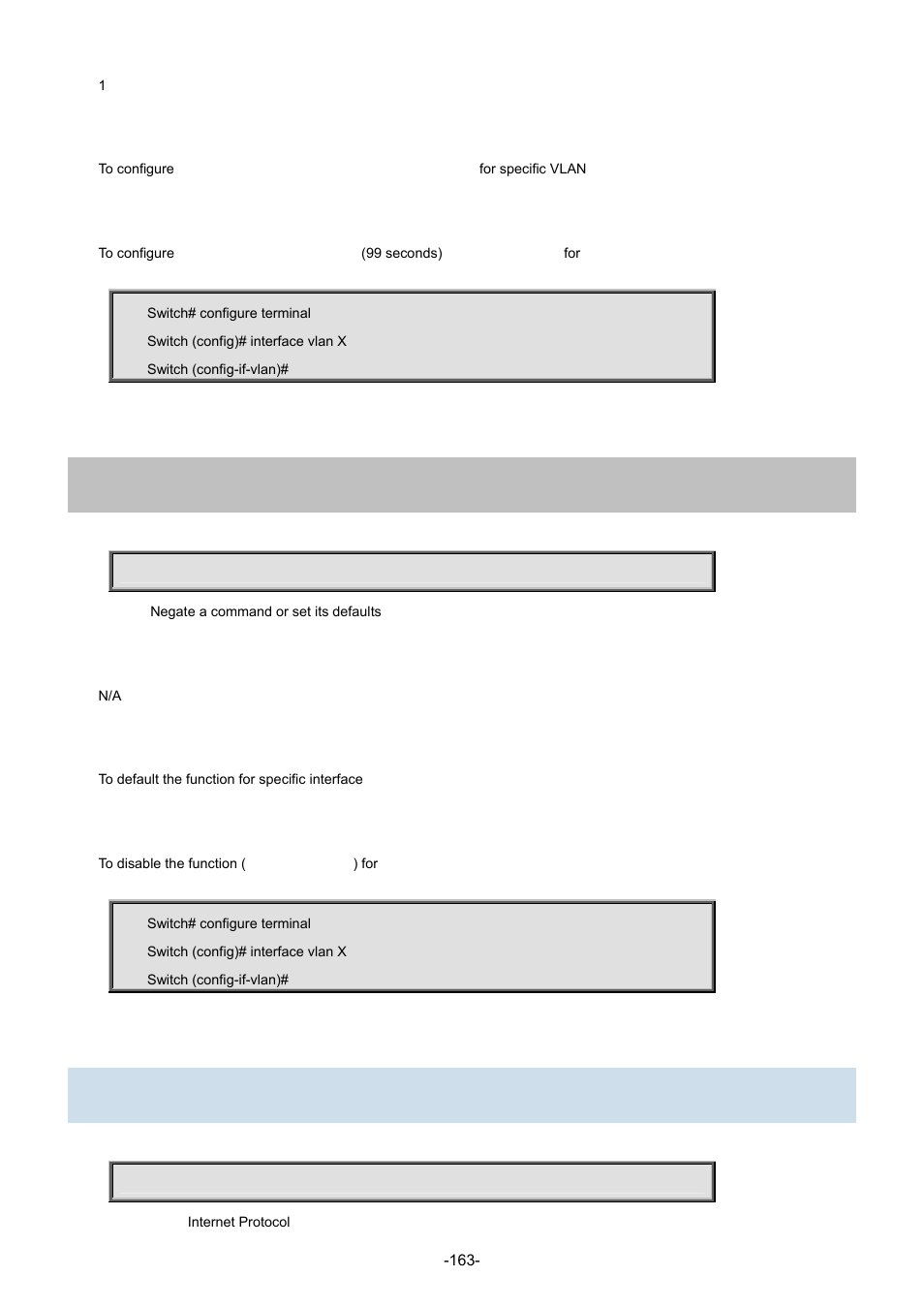 50 ip arp inspection, 28 no | Interlogix NS3702-24P-4S Command Line Guide User Manual | Page 163 / 405