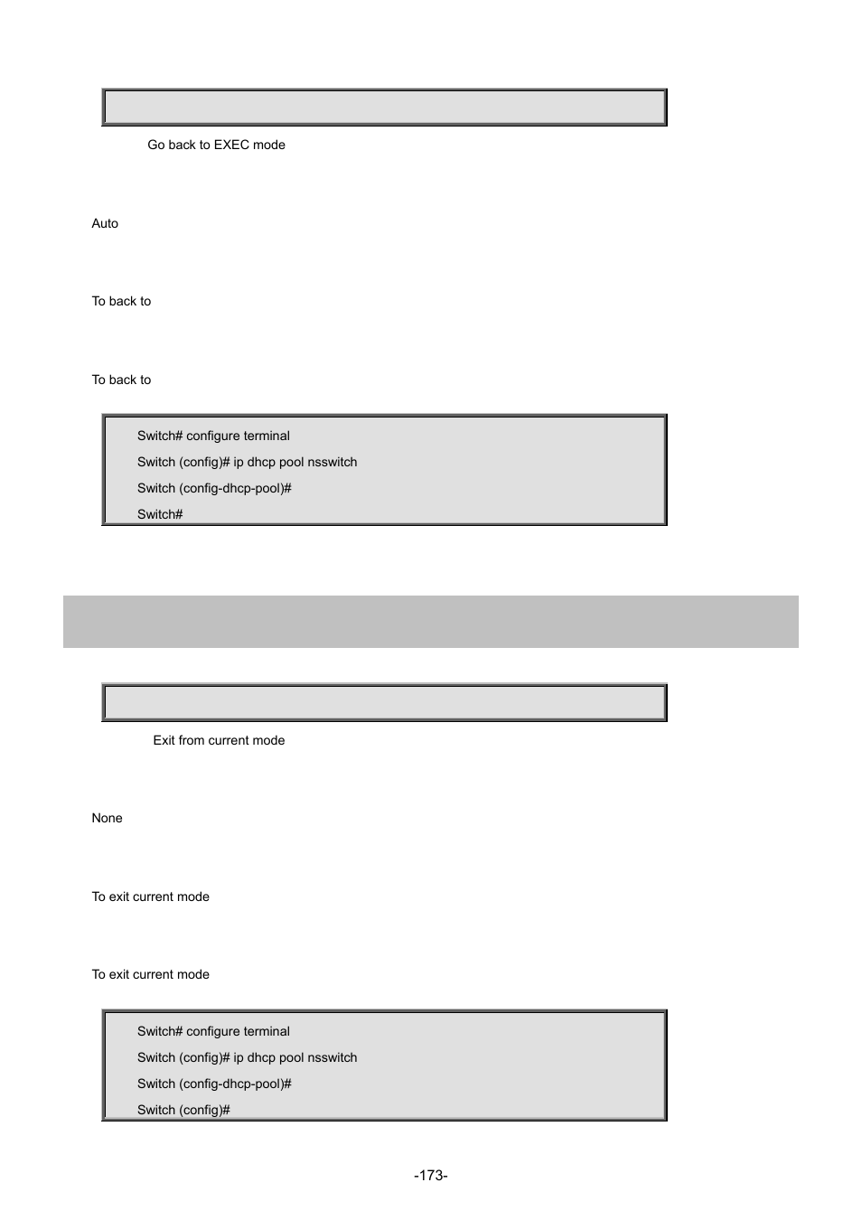 10 exit | Interlogix NS3702-24P-4S Command Line Guide User Manual | Page 173 / 405