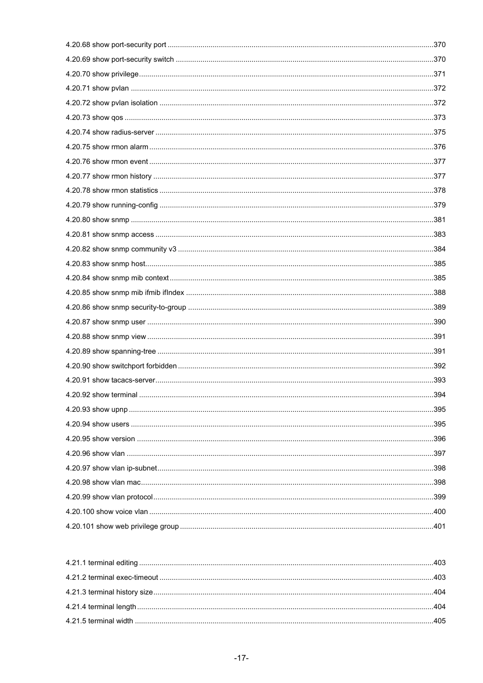 Interlogix NS3702-24P-4S Command Line Guide User Manual | Page 18 / 405