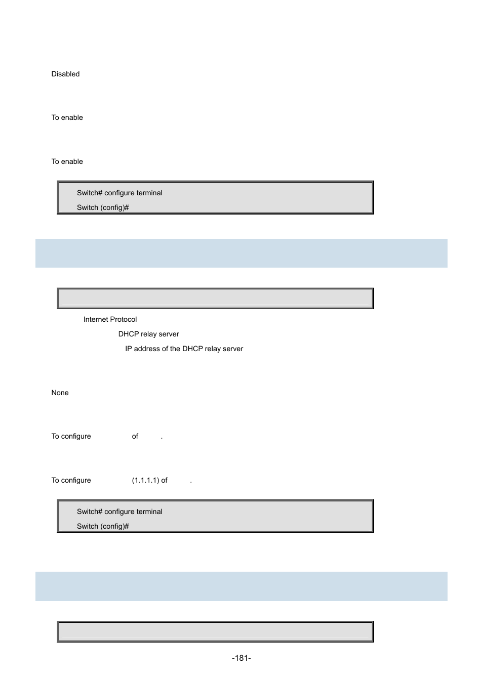 58 ip helper-address, 59 ip http secure-redirect | Interlogix NS3702-24P-4S Command Line Guide User Manual | Page 181 / 405