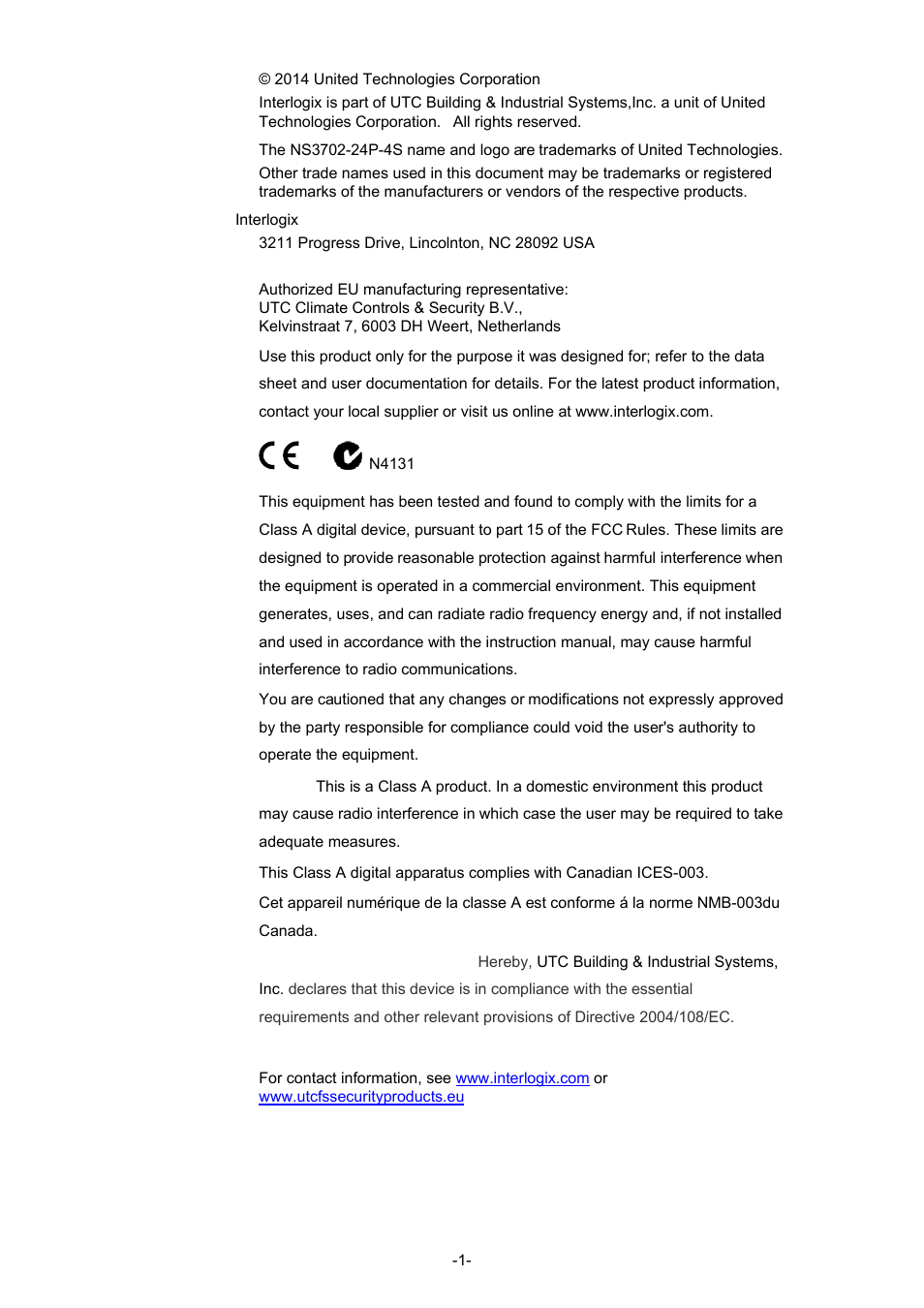 Interlogix NS3702-24P-4S Command Line Guide User Manual | Page 2 / 405
