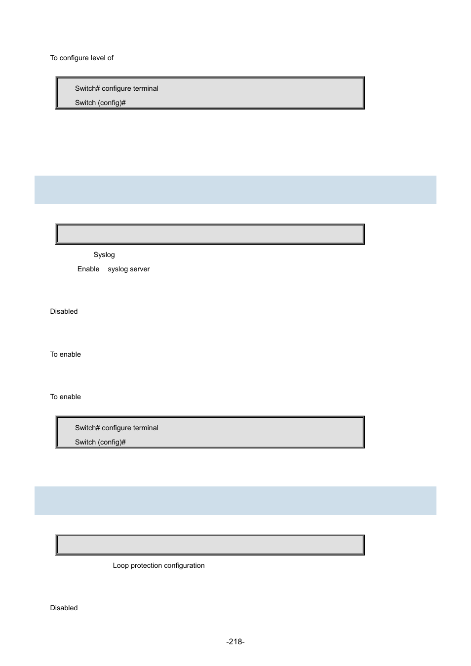 100 logging on, 101 loop-protect | Interlogix NS3702-24P-4S Command Line Guide User Manual | Page 218 / 405