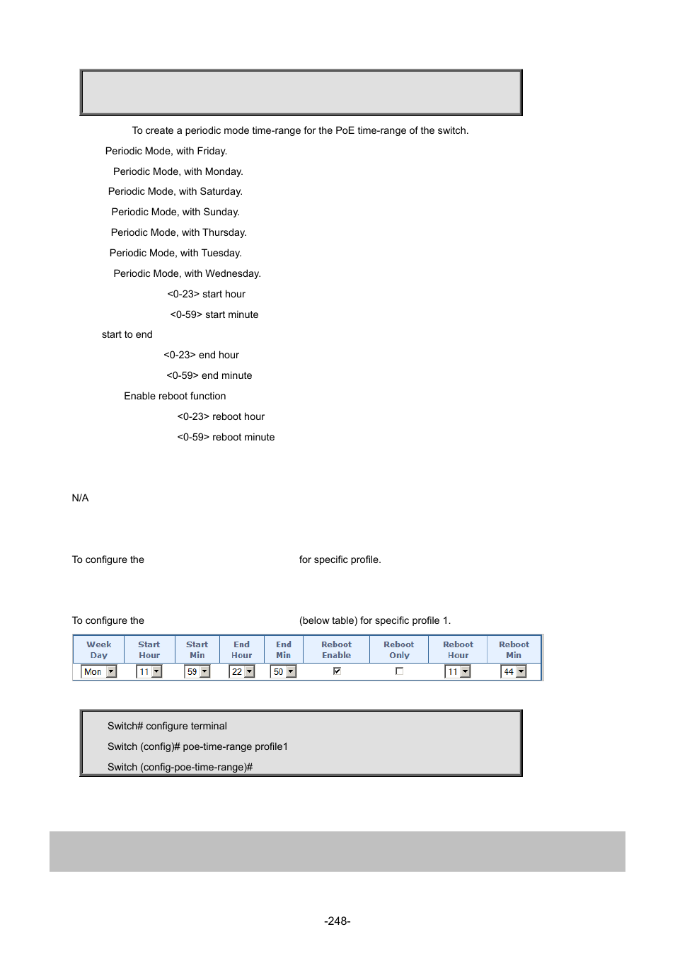 6 reboot-only | Interlogix NS3702-24P-4S Command Line Guide User Manual | Page 248 / 405