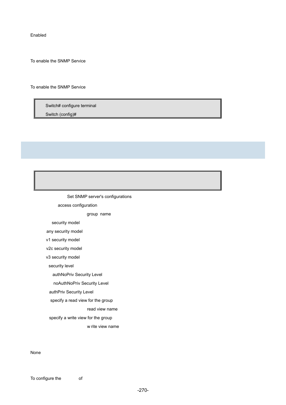 171 snmp-server access | Interlogix NS3702-24P-4S Command Line Guide User Manual | Page 270 / 405