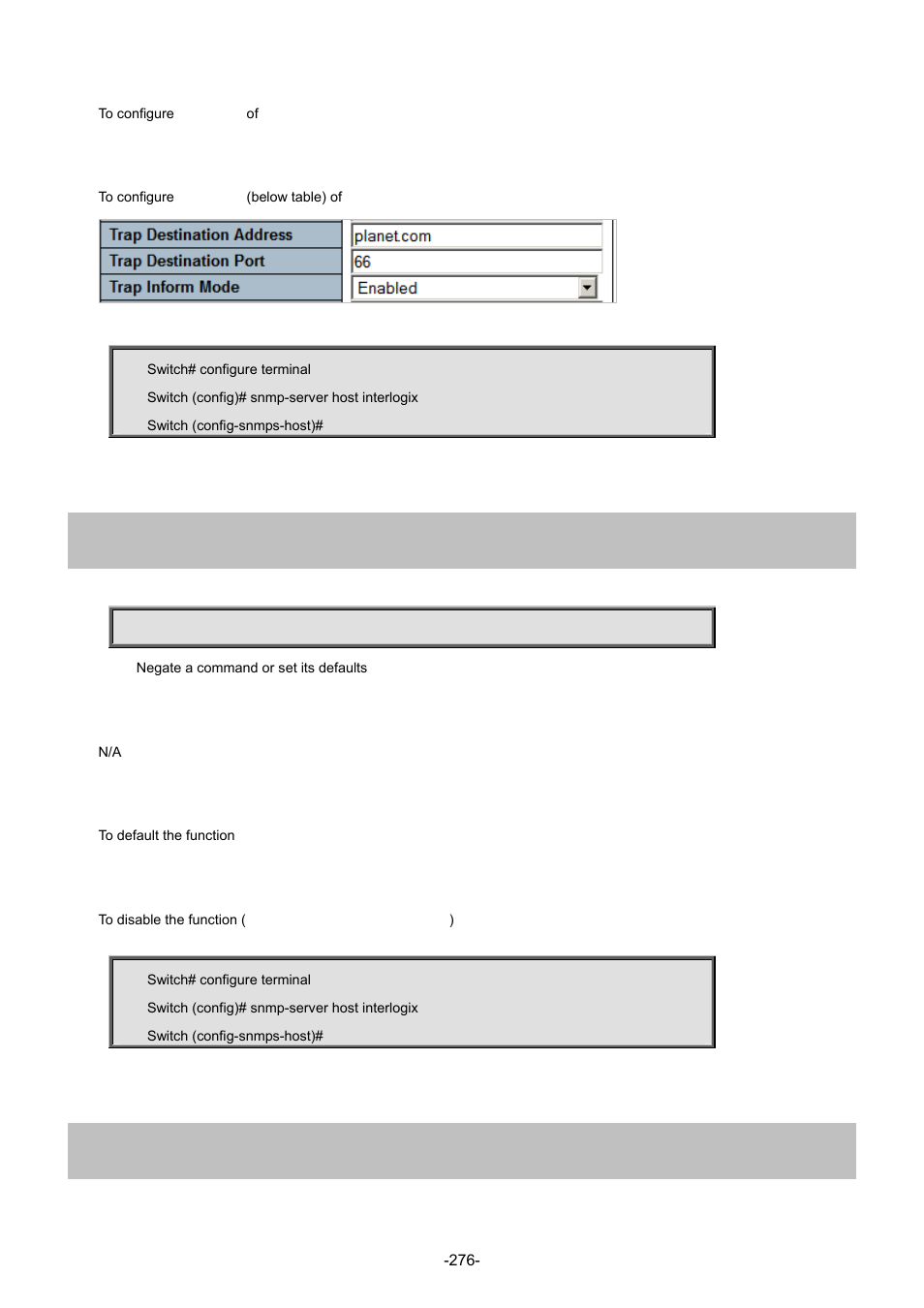 5 no, 6 informs | Interlogix NS3702-24P-4S Command Line Guide User Manual | Page 276 / 405