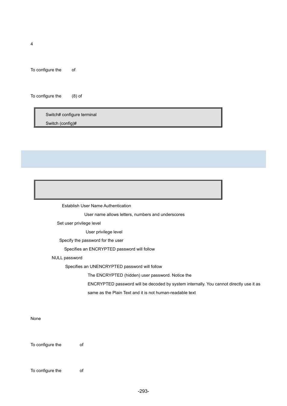 187 username | Interlogix NS3702-24P-4S Command Line Guide User Manual | Page 293 / 405