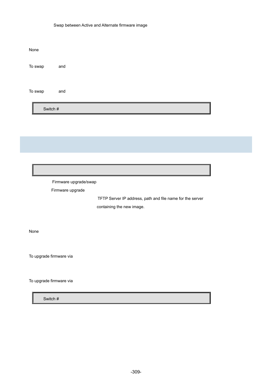 2 firmware upgrade | Interlogix NS3702-24P-4S Command Line Guide User Manual | Page 309 / 405