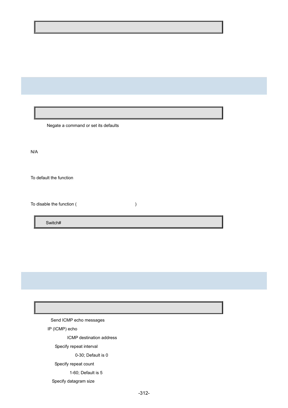 16 no, 1 no, 17 ping | 1 ping ip | Interlogix NS3702-24P-4S Command Line Guide User Manual | Page 312 / 405