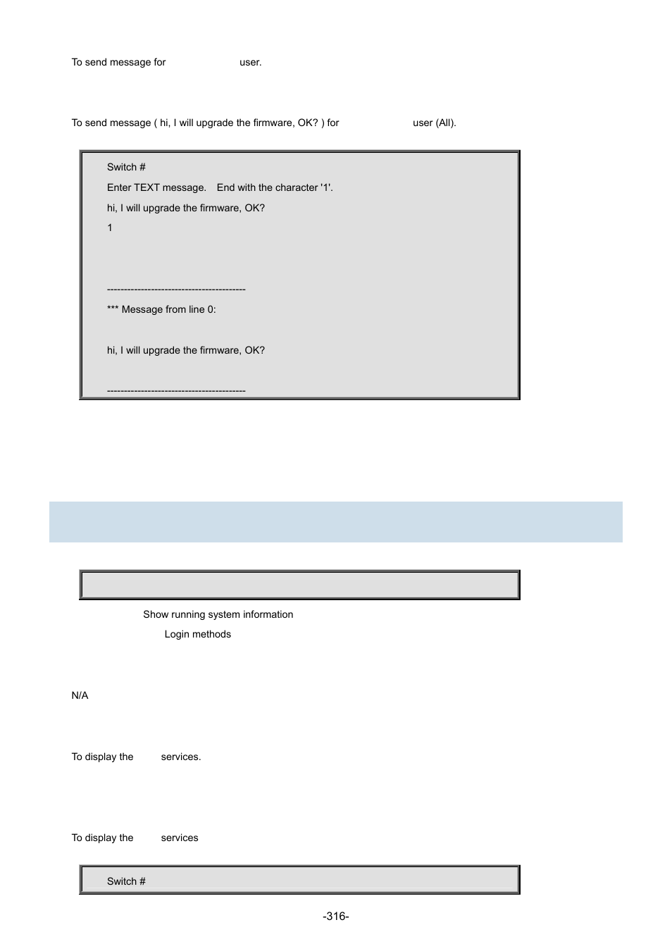 20 show, 1 show aaa | Interlogix NS3702-24P-4S Command Line Guide User Manual | Page 316 / 405