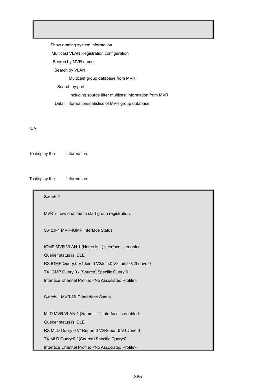Interlogix NS3702-24P-4S Command Line Guide User Manual | Page 365 / 405