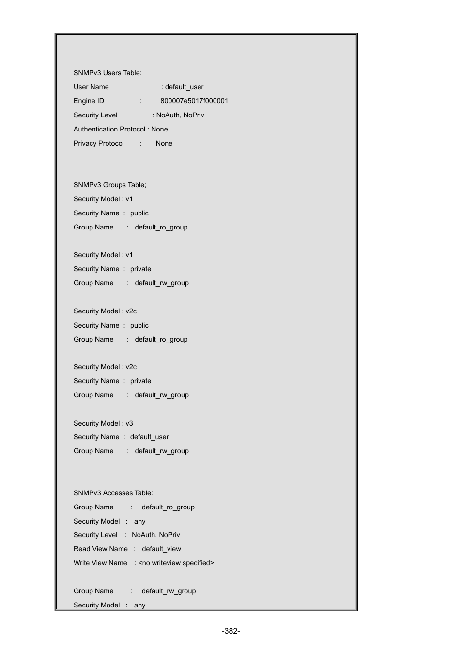 Interlogix NS3702-24P-4S Command Line Guide User Manual | Page 382 / 405