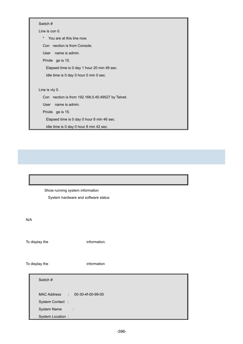 95 show version | Interlogix NS3702-24P-4S Command Line Guide User Manual | Page 396 / 405