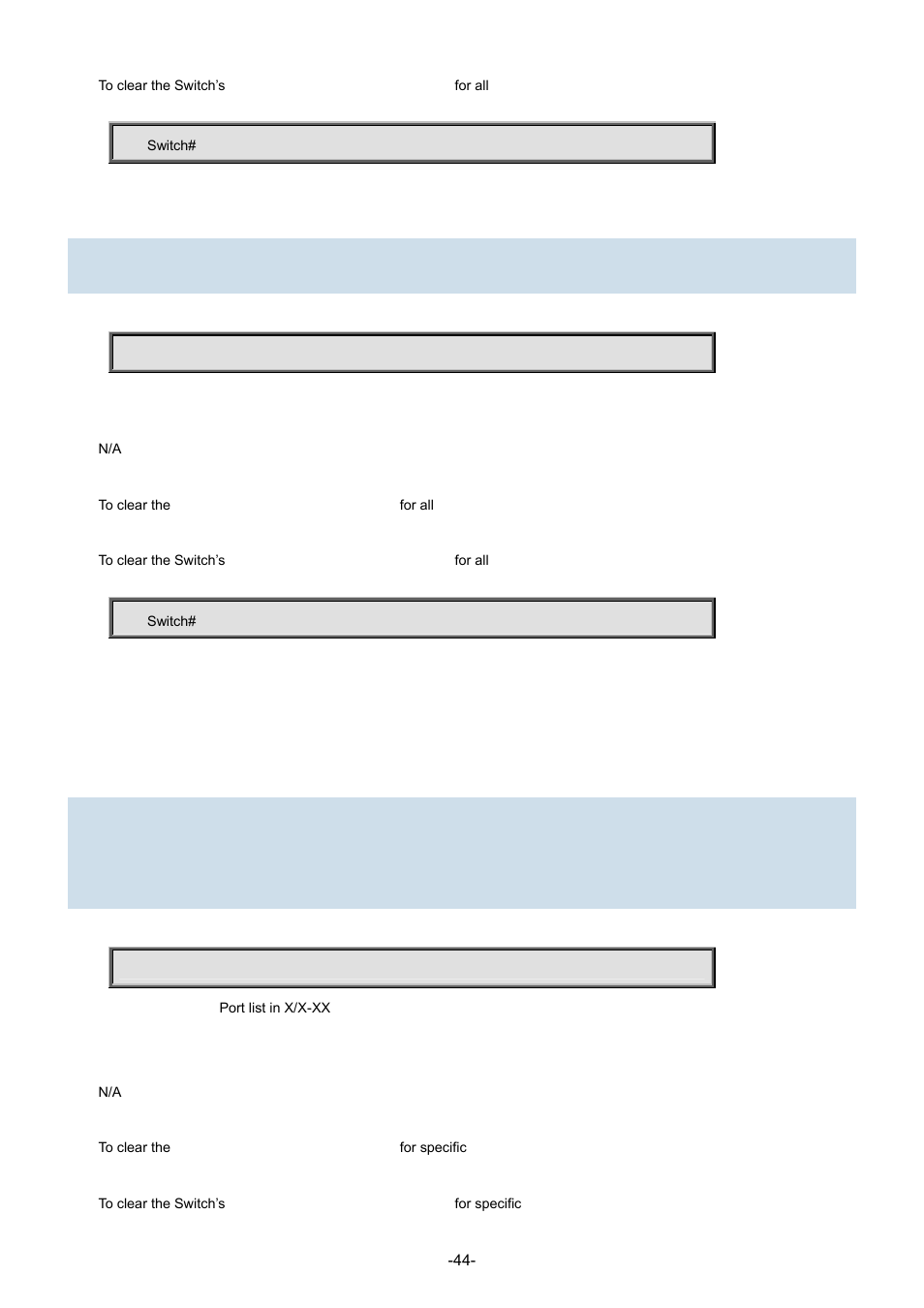 Interlogix NS3702-24P-4S Command Line Guide User Manual | Page 44 / 405