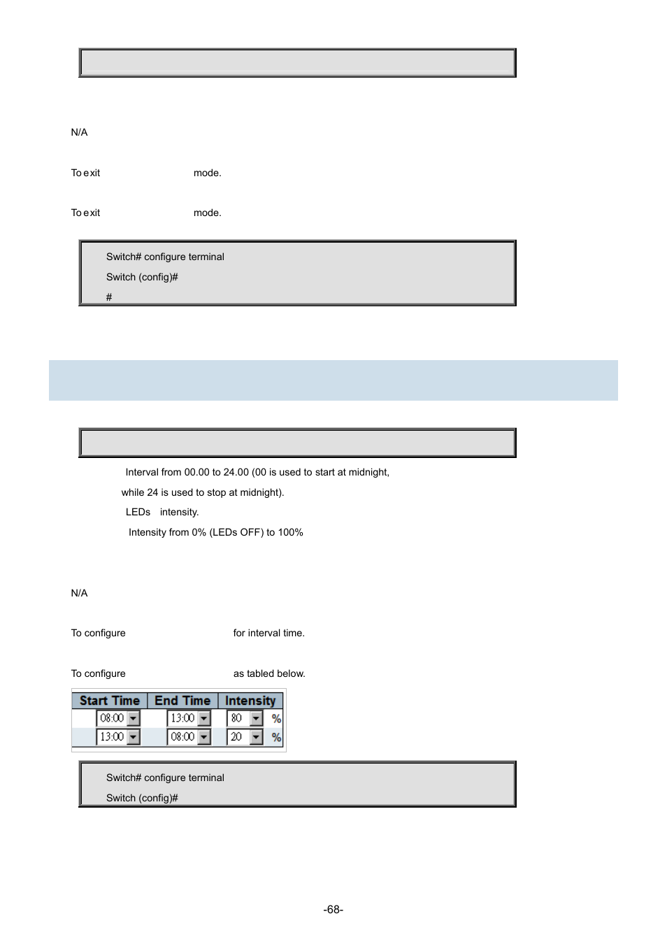 41 green-ethernet led interval | Interlogix NS3702-24P-4S Command Line Guide User Manual | Page 68 / 405