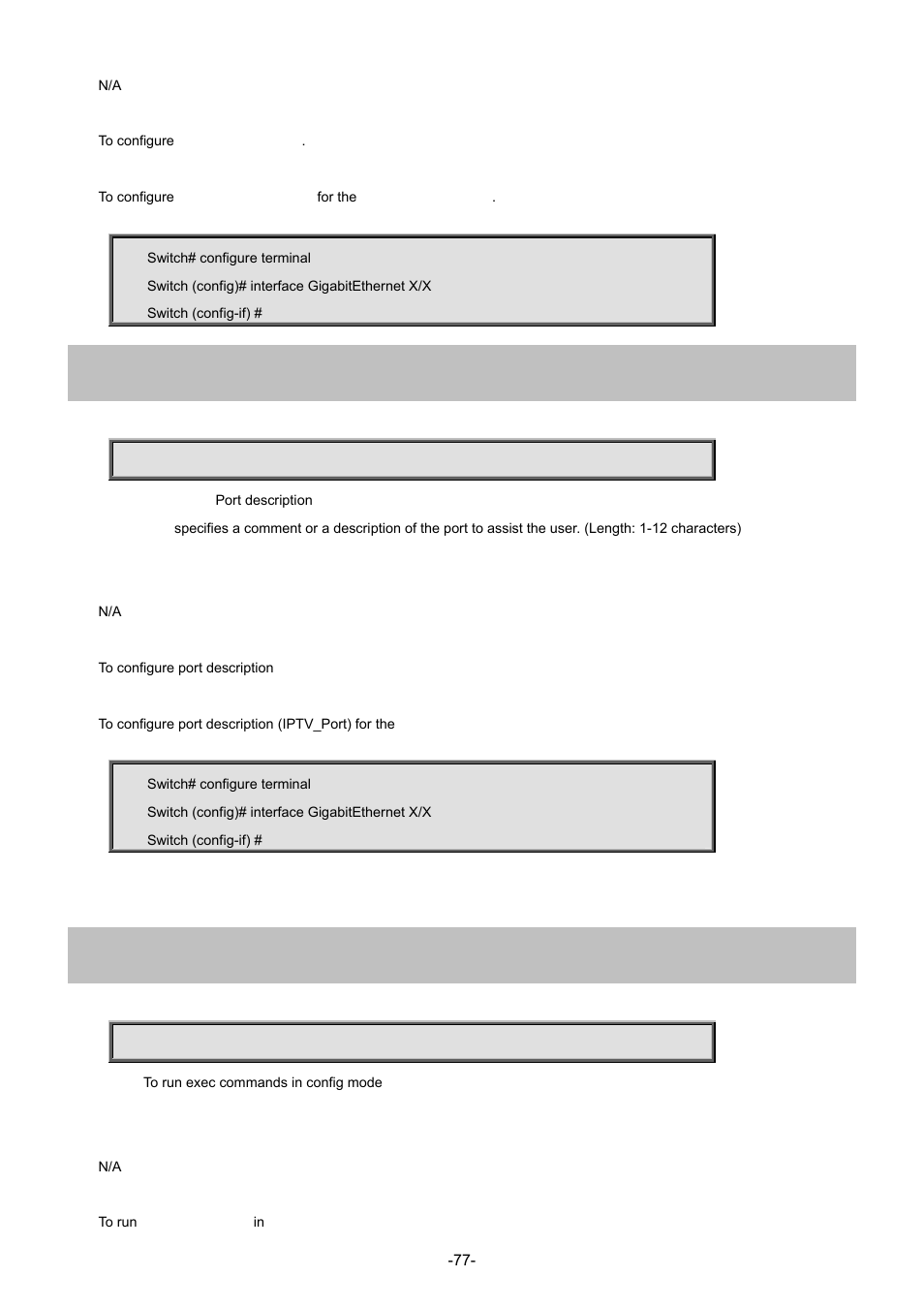 10 description, 11 do | Interlogix NS3702-24P-4S Command Line Guide User Manual | Page 77 / 405