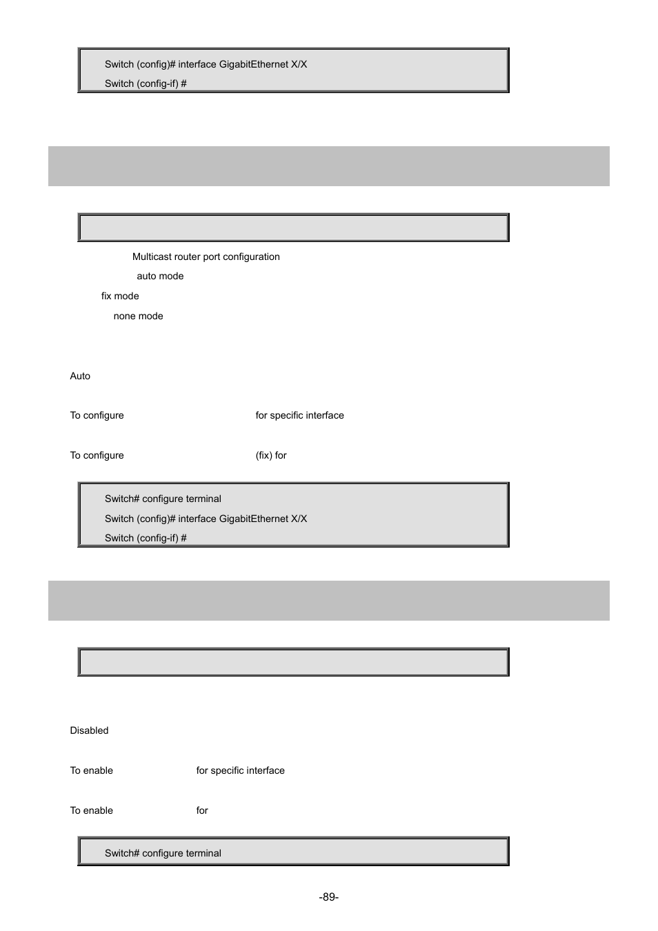 33 ip igmp snooping mrouter, 34 ip verify source | Interlogix NS3702-24P-4S Command Line Guide User Manual | Page 89 / 405