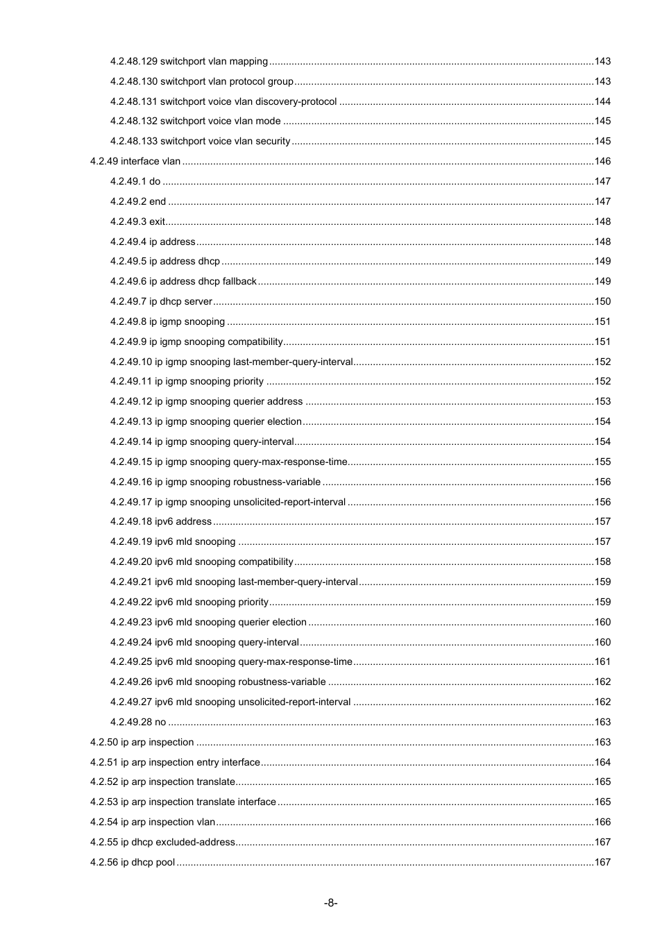 Interlogix NS3702-24P-4S Command Line Guide User Manual | Page 9 / 405