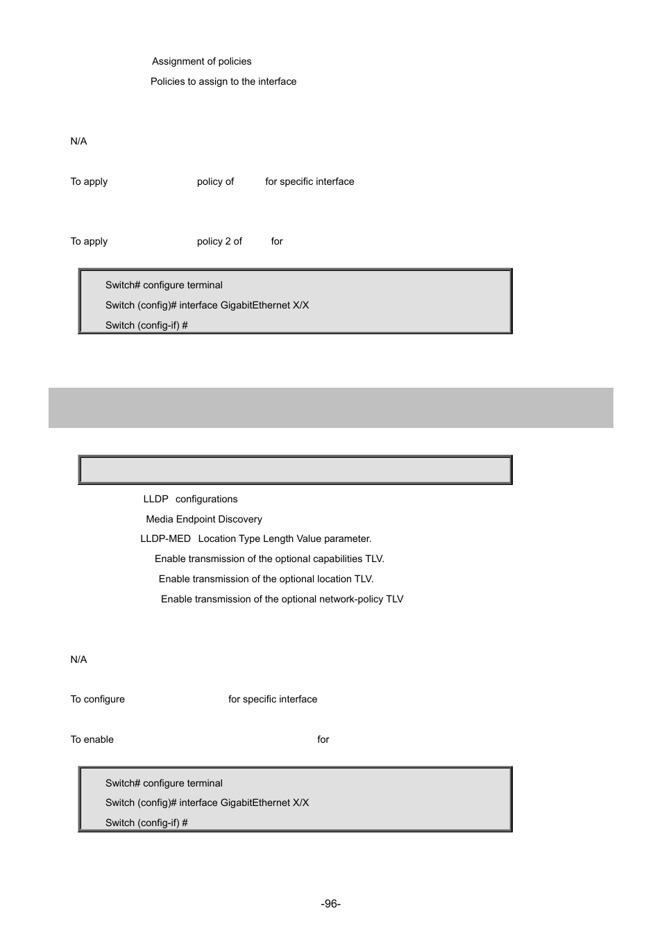 47 lldp med transmit-tlv | Interlogix NS3702-24P-4S Command Line Guide User Manual | Page 96 / 405