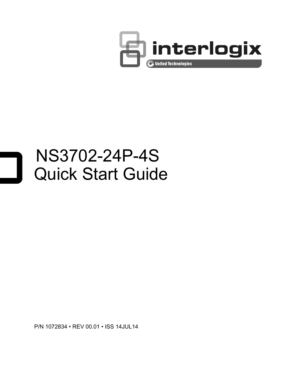 Interlogix NS3702-24P-4S Quick Start User Manual | 13 pages