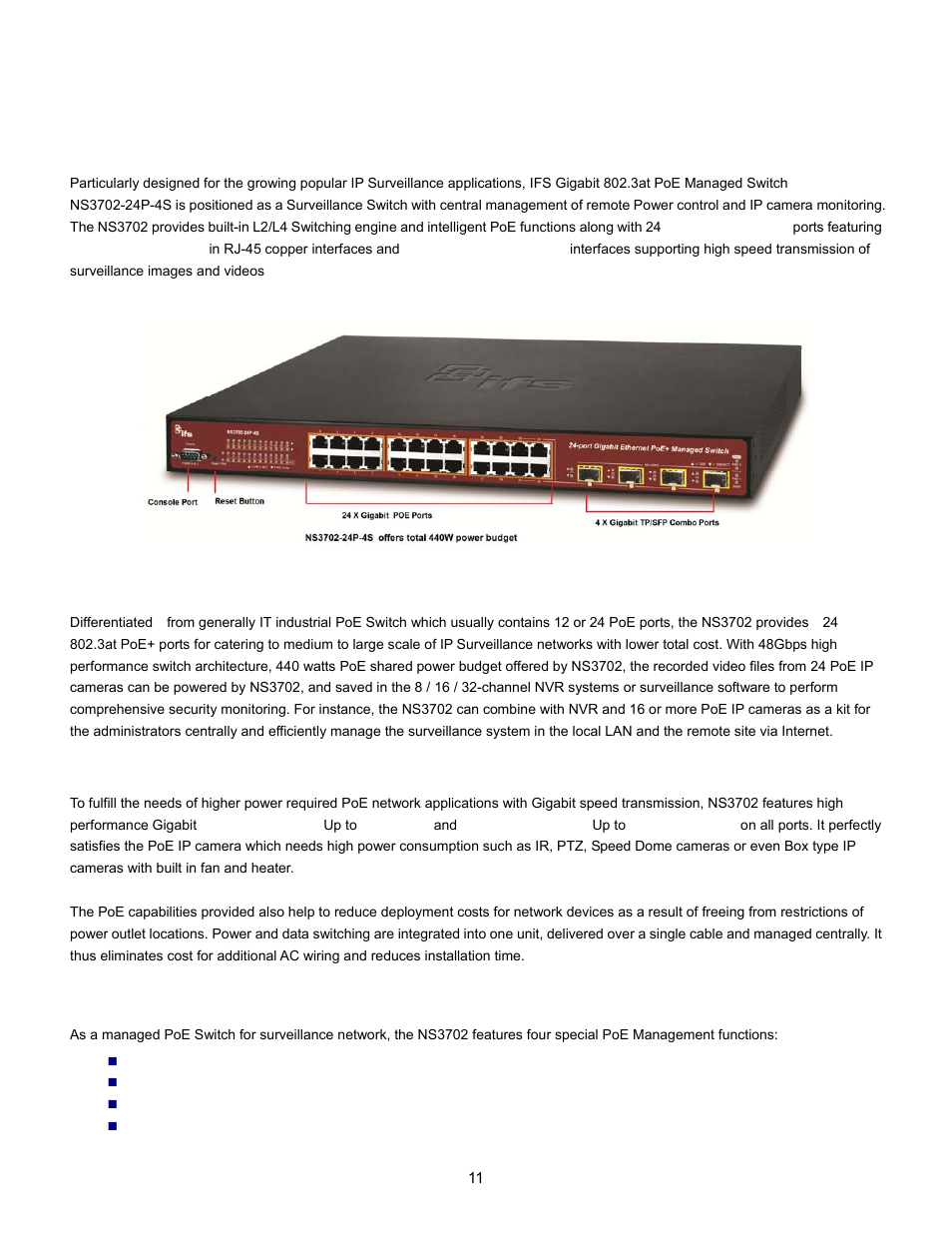 2 product description | Interlogix NS3702-24P-4S User Manual User Manual | Page 11 / 405