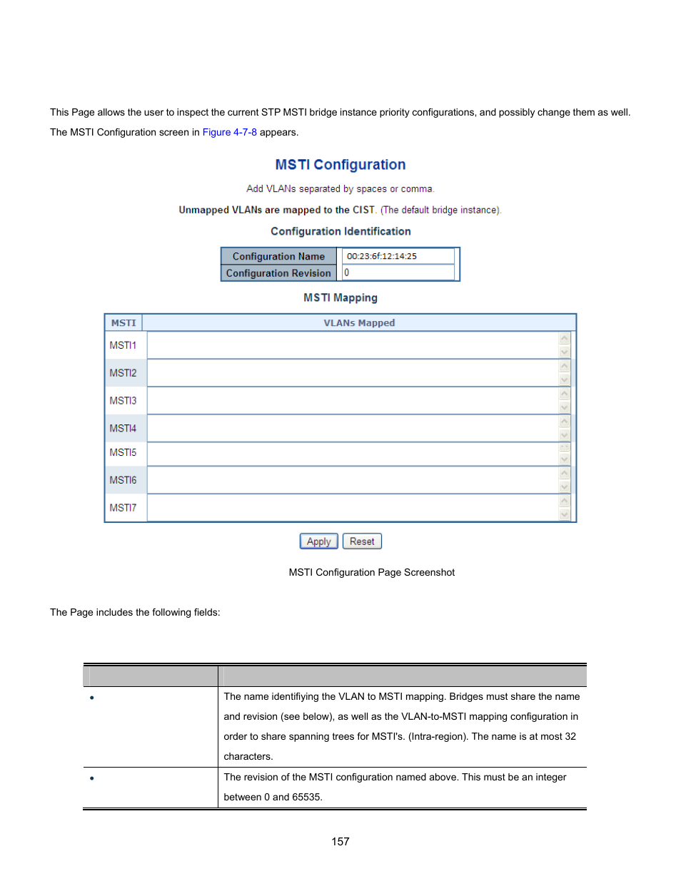 6 msti configuration | Interlogix NS3702-24P-4S User Manual User Manual | Page 157 / 405