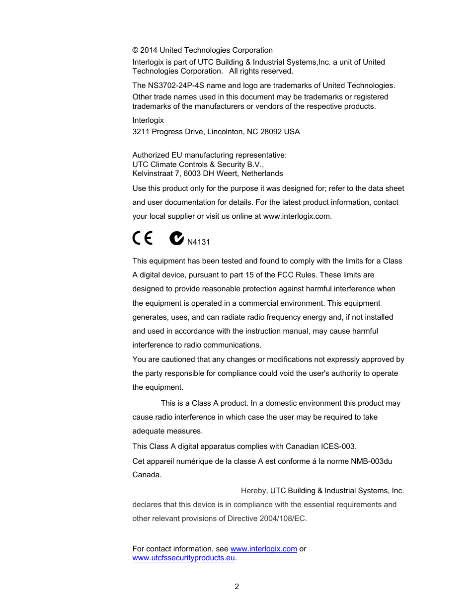 Interlogix NS3702-24P-4S User Manual User Manual | Page 2 / 405