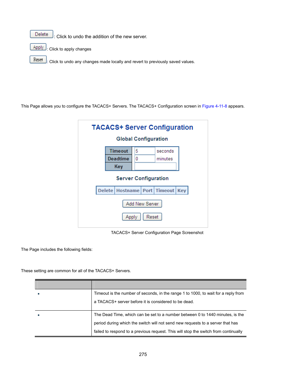 7 tacacs | Interlogix NS3702-24P-4S User Manual User Manual | Page 275 / 405
